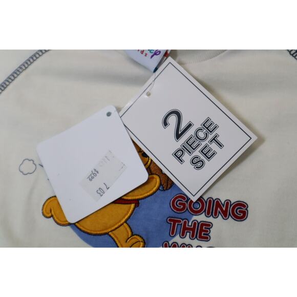 NWT 2002 Vintage Winnie The Pooh Kids Shirt and Short Set 3T Boys - Picture 4 of 6